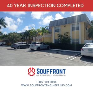 Building in view has undergone its building recertification inspection by souffront construction and engineering.